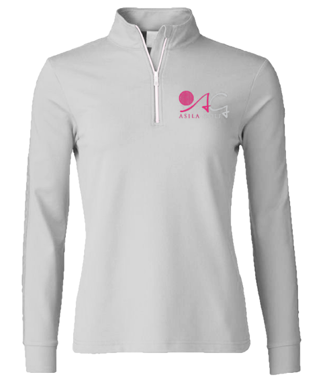 AG Long Sleeve Golf Shirt - Grey