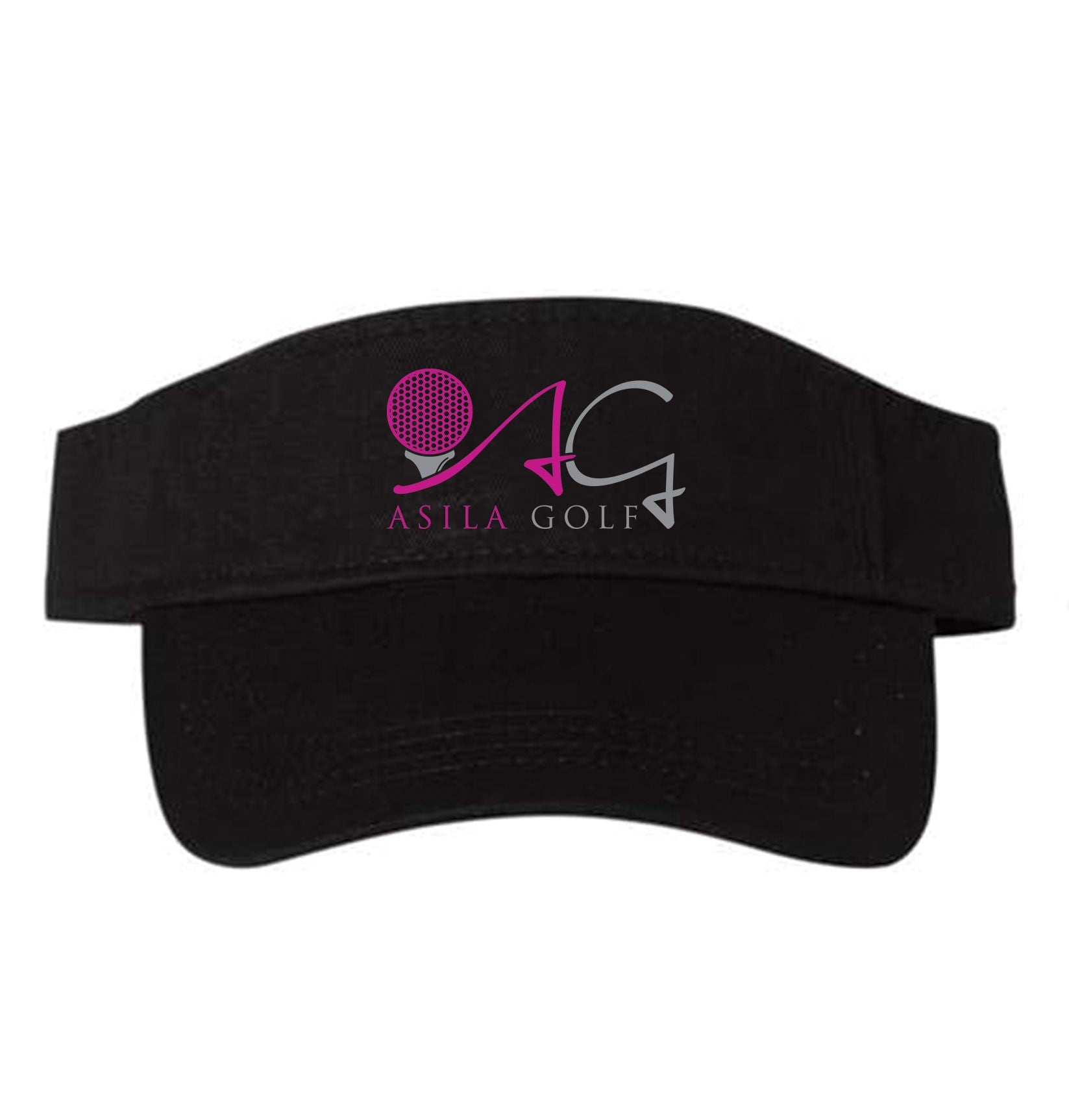 Sporty ASILA Golf Logo Visor- Black